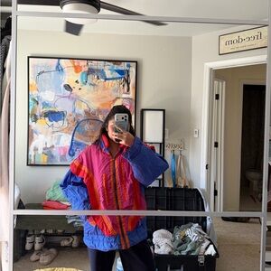 Vintage color block jacket